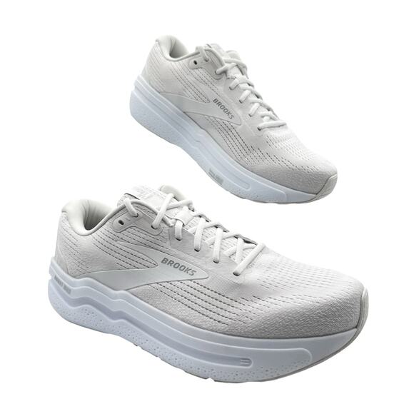 Brooks Ghost Max 2 Bright White Road Running Walking Sneakers Men’s Size 12.5 - Picture 1 of 8